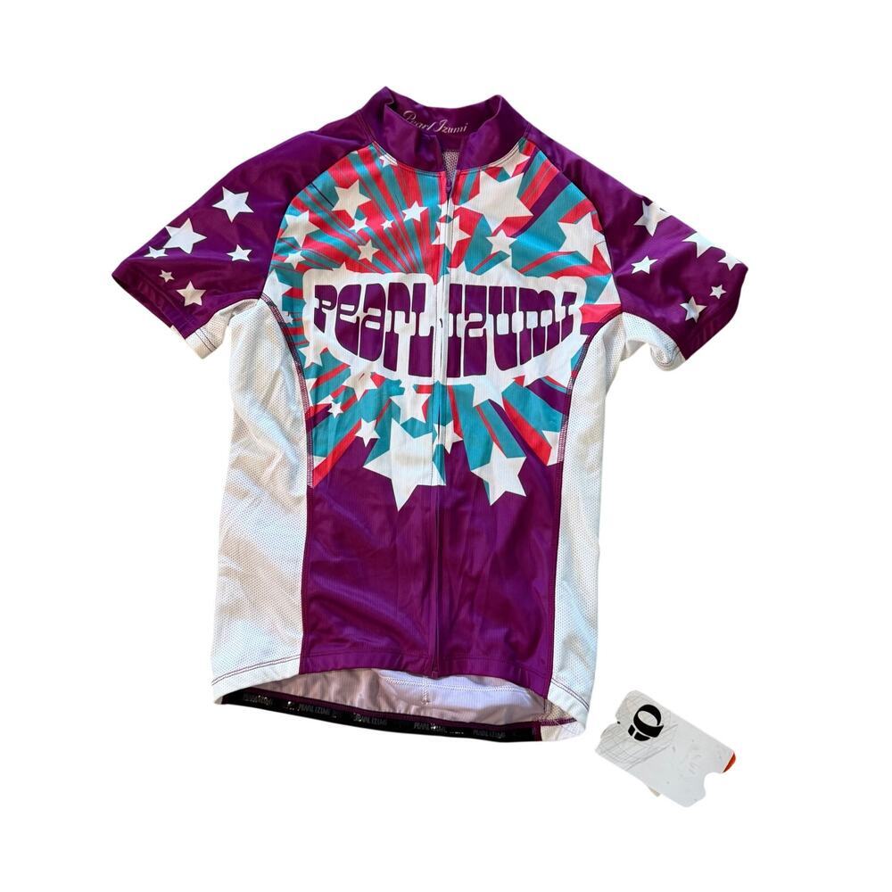 NWT Pearl Izumi Cycling Jersey sz M feminine w back pocket biking 1/4 zip